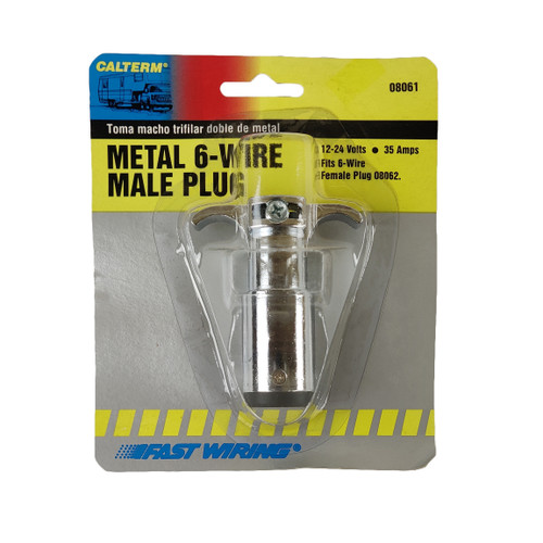 6 Way Round Male Trailer Plug