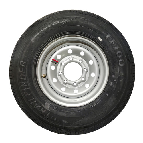 TrailFinder 235/80R16 Tire & Wheel Silver Modular 8x6.5