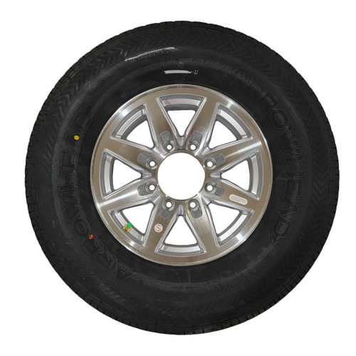 Arrowhead 235/80R16 Tire & Wheel Bobcat Silver 8x6.5 - LRE Arrowhead 235/80R16 Tire & Wheel Bobcat Silver 8x6.5 - LRE