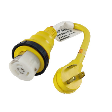 thumbnail image 2 of 30A Male To 50A Female RV Power Cord Plug Adapter – Twist Lock Electrical Connector 2 of 4