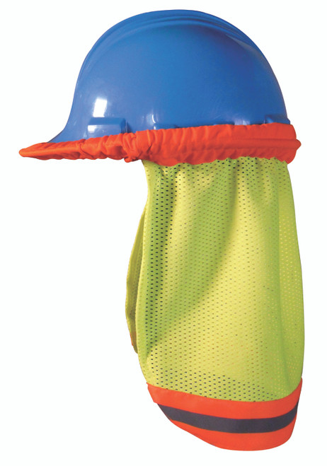 High Visibility Mesh Hard Hat Shade