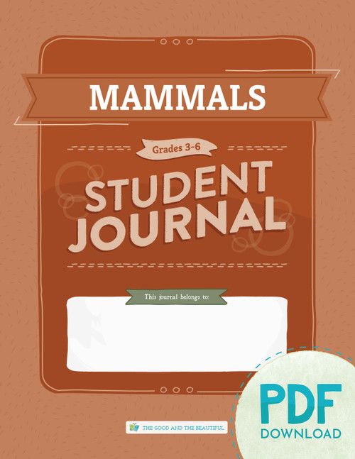 Mammals: Student Journal Grades 3-6 (PDF)