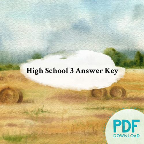 High School 3: Answer Key & Unit Checks (PDF)