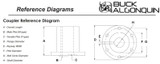 Marine Transmission Coupler Measurement Diagram