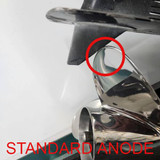 Have a high rake propeller? Check your trim tab anode!