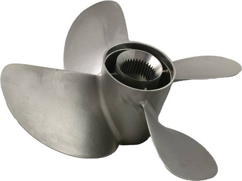 16X20 LH Quicksilver Bravo III Stainless Steel Propeller - Front (8M0123402) 16X20 LH Quicksilver Bravo III Stainless Steel Propeller - Front (8M0123402)