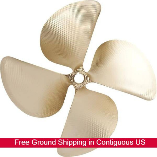 497 - Acme 4-Blade Wakeboard / Ski / Surf Boat Propeller (13  X 17 1/2 LH  1-1/8")