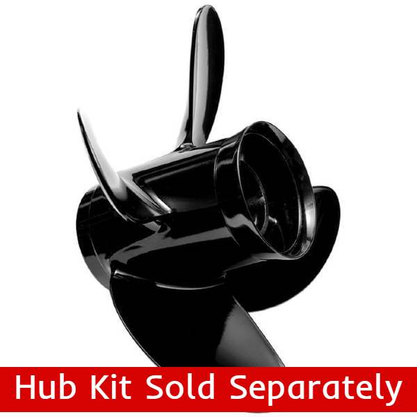 13.8X13 RH 4 Blade Quicksilver Nemesis Pontoon Propeller (8M8027500)