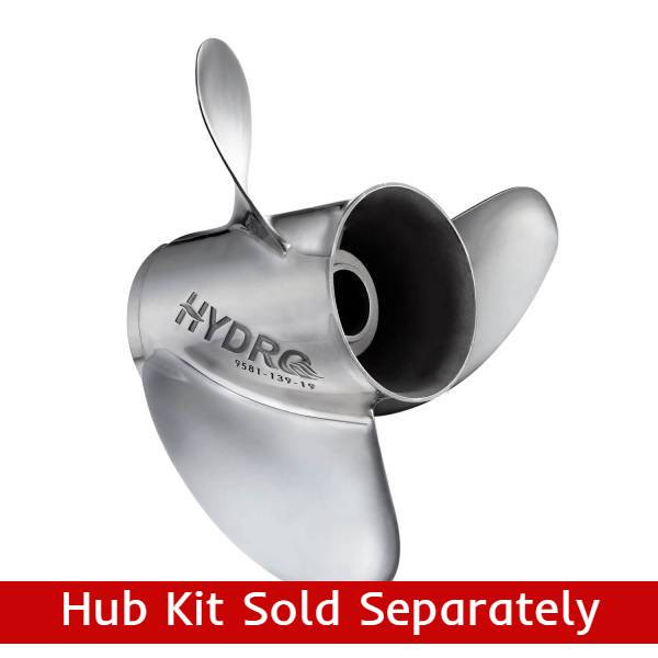 Honda Marine 58233-ZY3-B21H, Stainless Steel Propeller 3 x 14 1/4 x 21