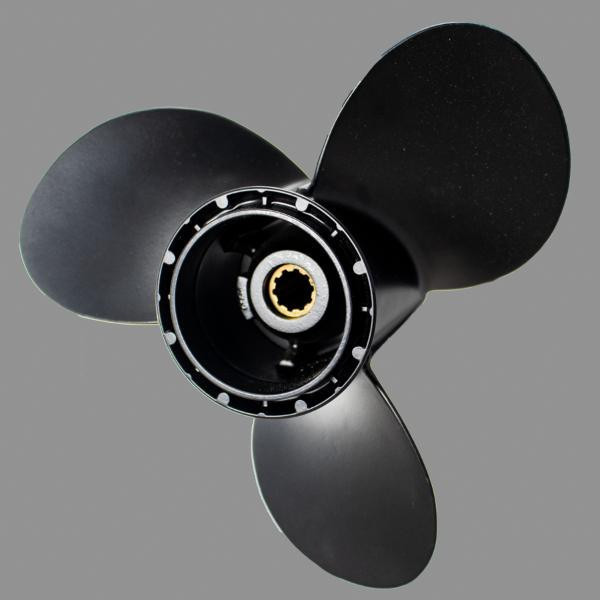 10.25x13 RH 3 Blade Aluminum Propeller by Powertech for Suzuki 20
