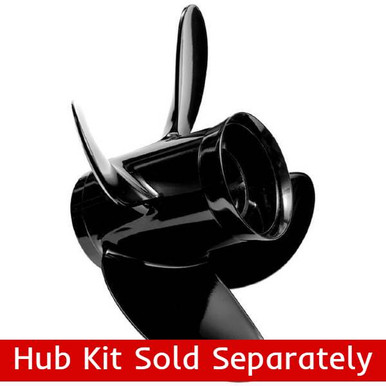 13.8X11 RH 4 Blade Quicksilver Nemesis Pontoon Propeller (8M8027498)