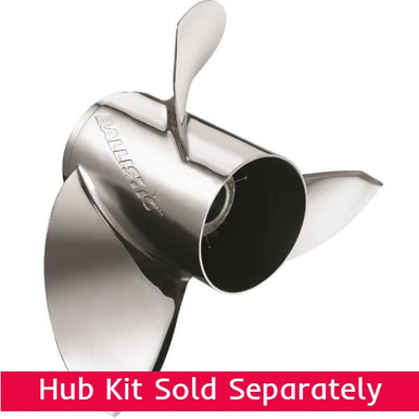 14-7/8X15 RH 3 Blade Michigan Wheel Ballistic Stainless Steel