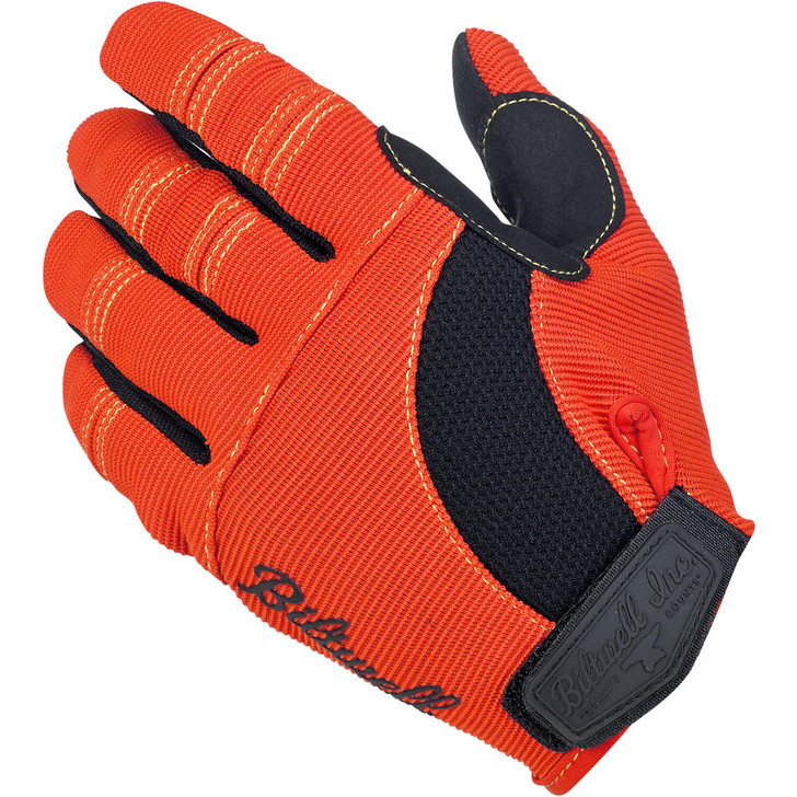 Biltwell Moto Gloves - Orange / Black / Yellow