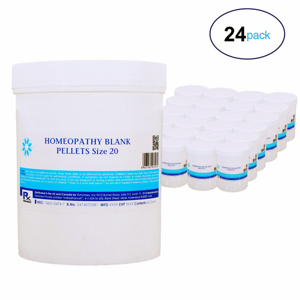 Shop for Homeopathic Unmedicated Pellets, ideal for dispensing remedies. Each pack contains 450 grams of lactose-free, sucrose-based pellets, sized at approximately 2mm. Available individually or in bulk packs of 6, 12, or 24. Manufactured under strict GMP controls with comprehensive quality testing. Order now!