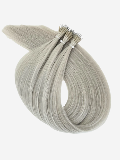 Nano Bead Hair Extensions Grey