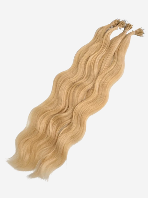 20 Inch  Wavy Nano Bead Extension #22 Ash Blonde