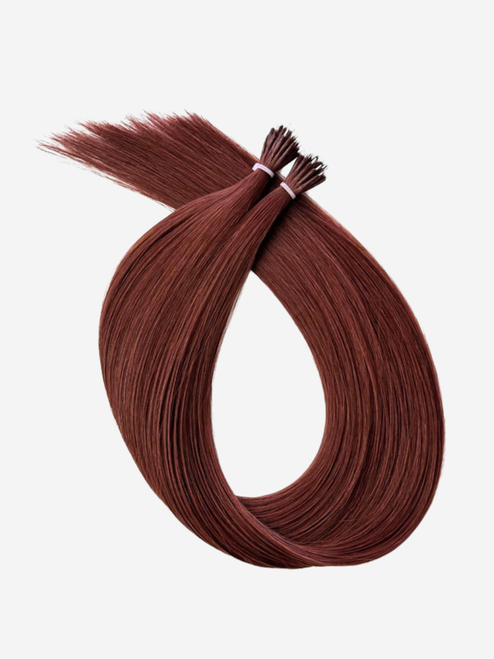 Nano Bead Hair Extensions #4R Medium Reddish Brown