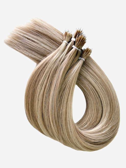 Nano Bead Hair Extensions #P18A/60A Buttercream Blonde