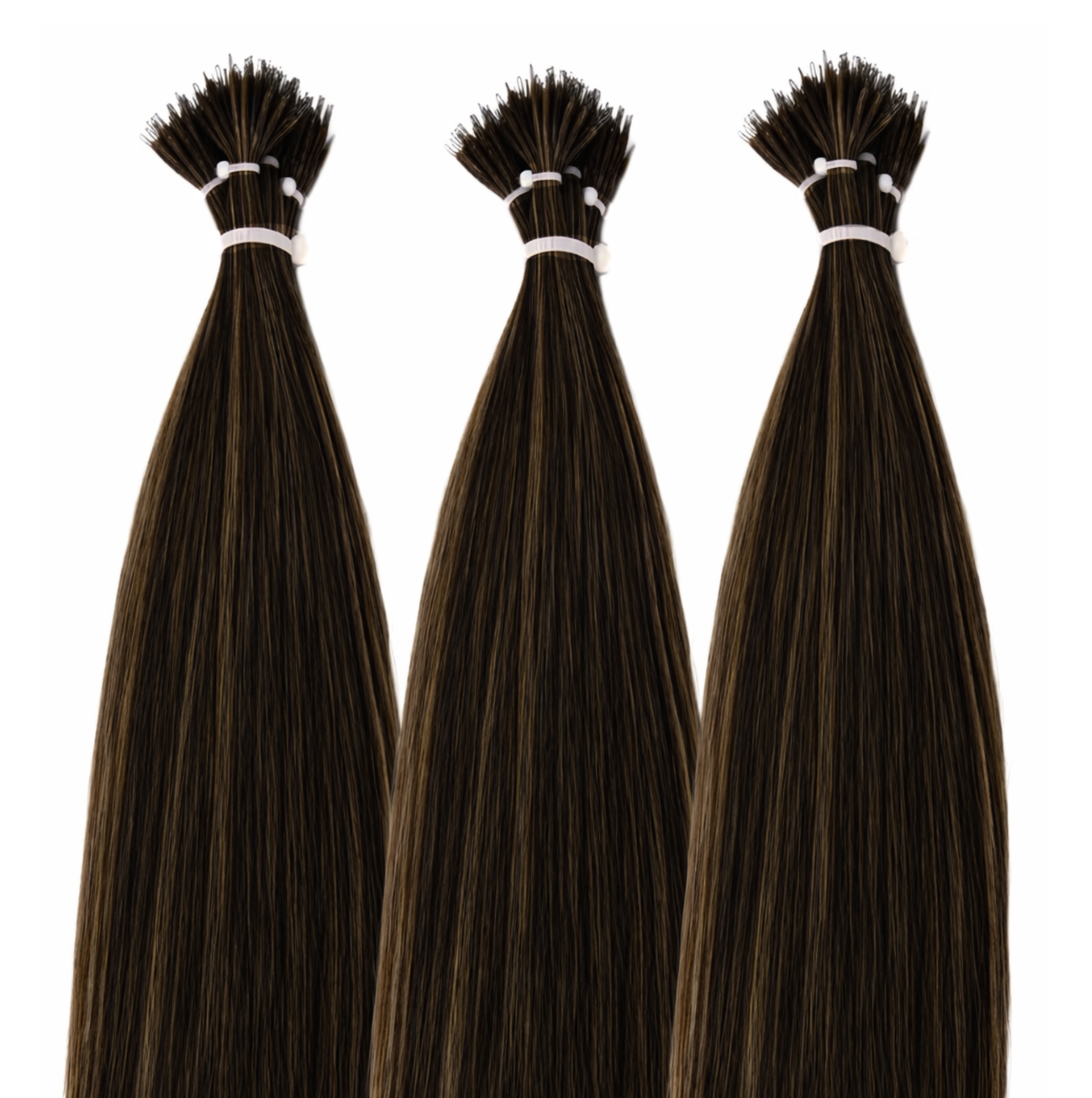Dual tone brunette extension shades