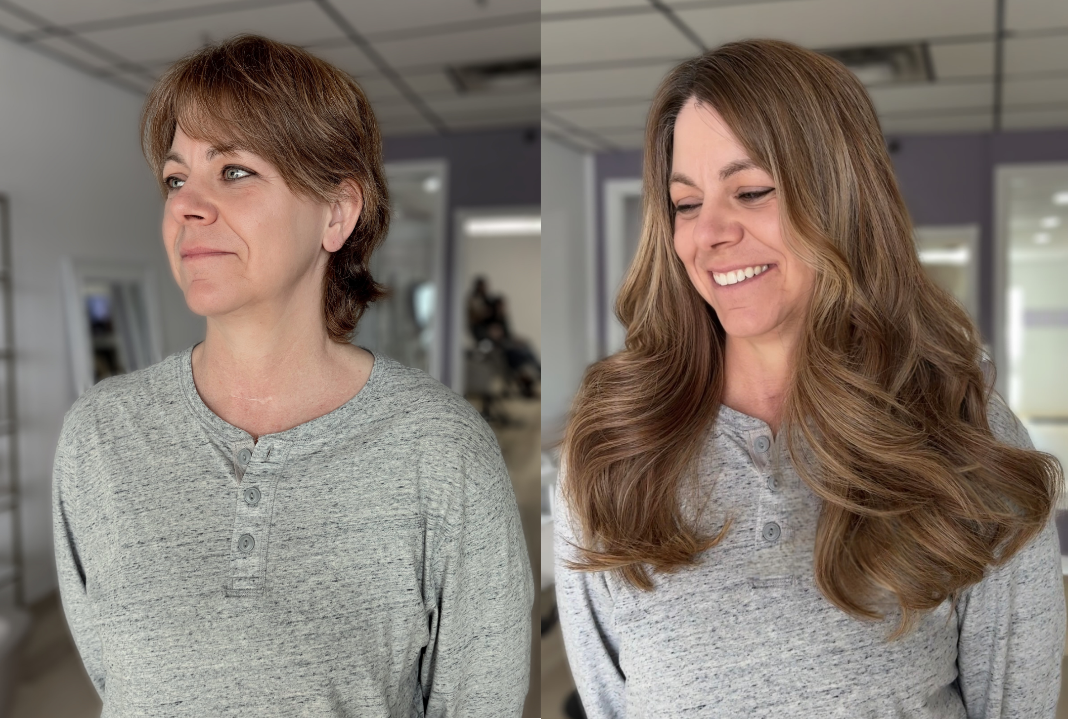 Highlighted Brunette Hair Extension Shade #HB