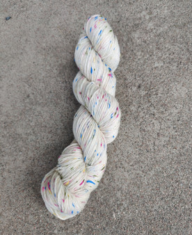 Undyed yarn, yarn for hand dyeing, donegal nep, superwash merino, DK weight, multicolored nep