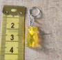 Gummy bear, gummy bear stitch marker, light weight stitch marker, resin