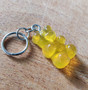 Gummy bear, gummy bear stitch marker, light weight stitch marker, resin