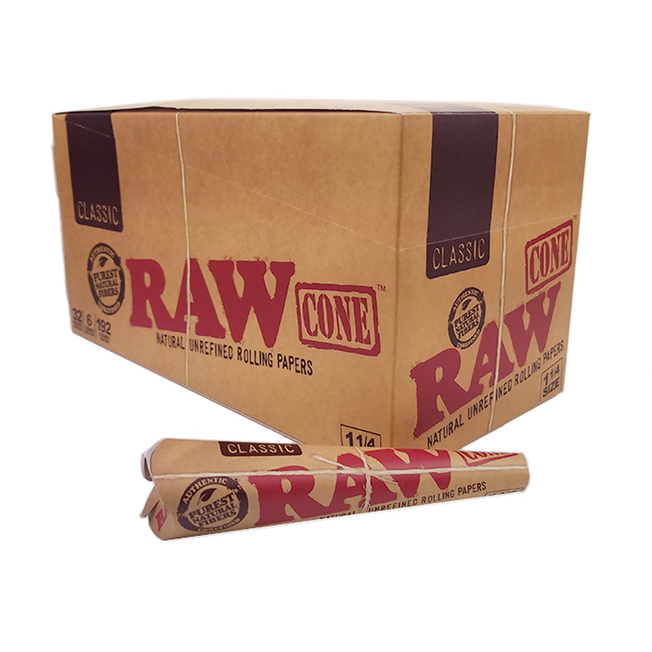 raw classic cones 6pk 1 1/4