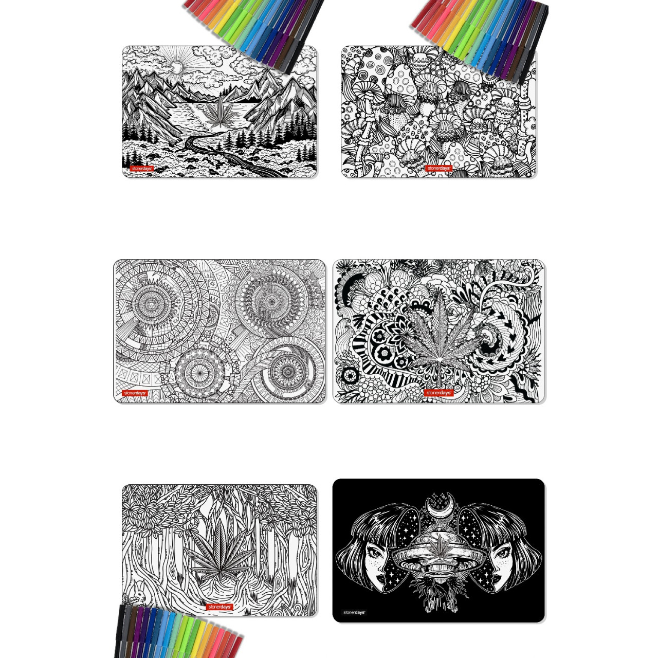 12" x 8" Large Creativity Dab Mat Set By StonerDays HS Wholesale