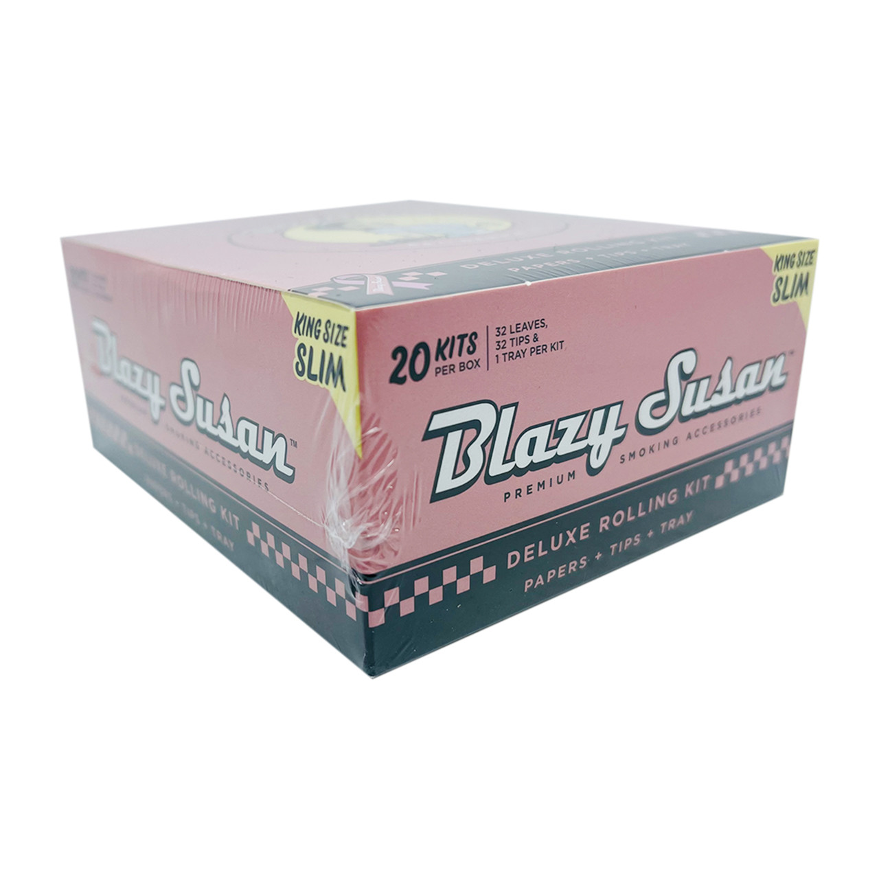 Pink Deluxe Rolling Kit, King Size, Blazy Susan