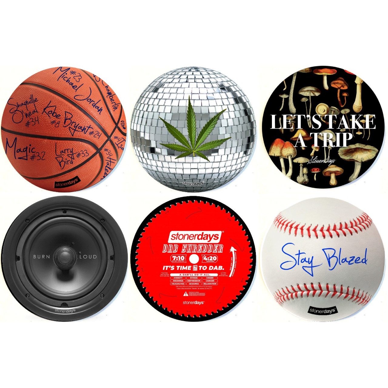 8" Round Dab Mat By StonerDays (Series 6) HS Wholesale