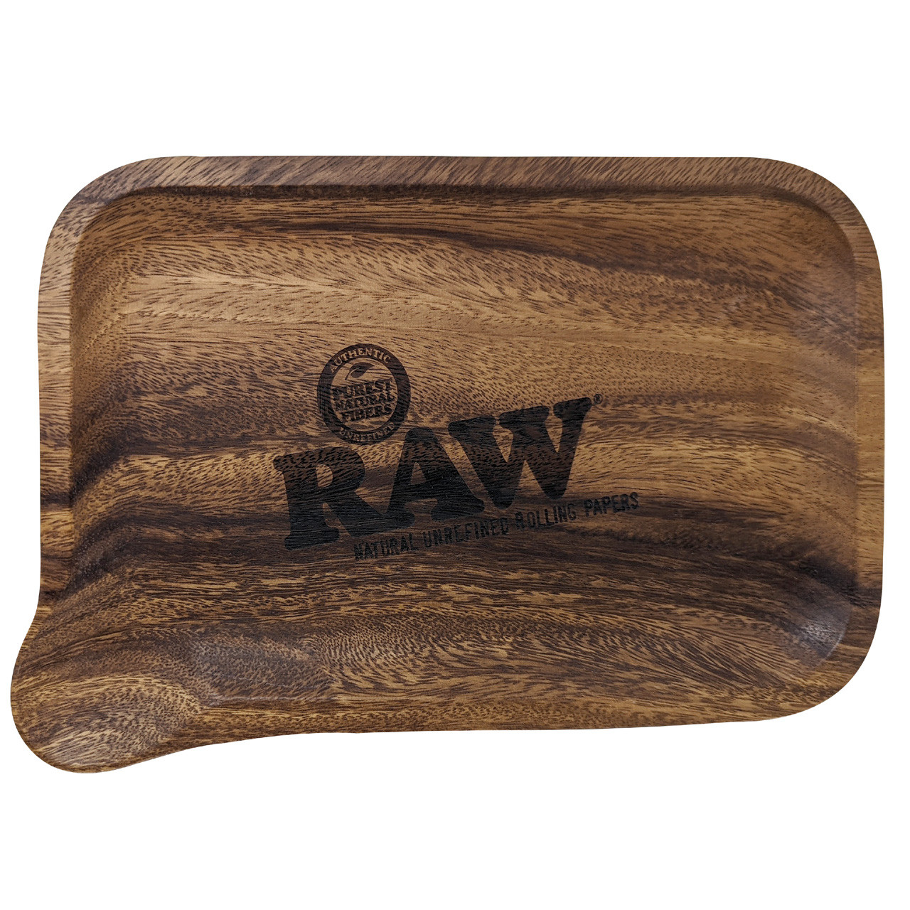RAW Wooden Rolling Tray with Pour Spout HS Wholesale