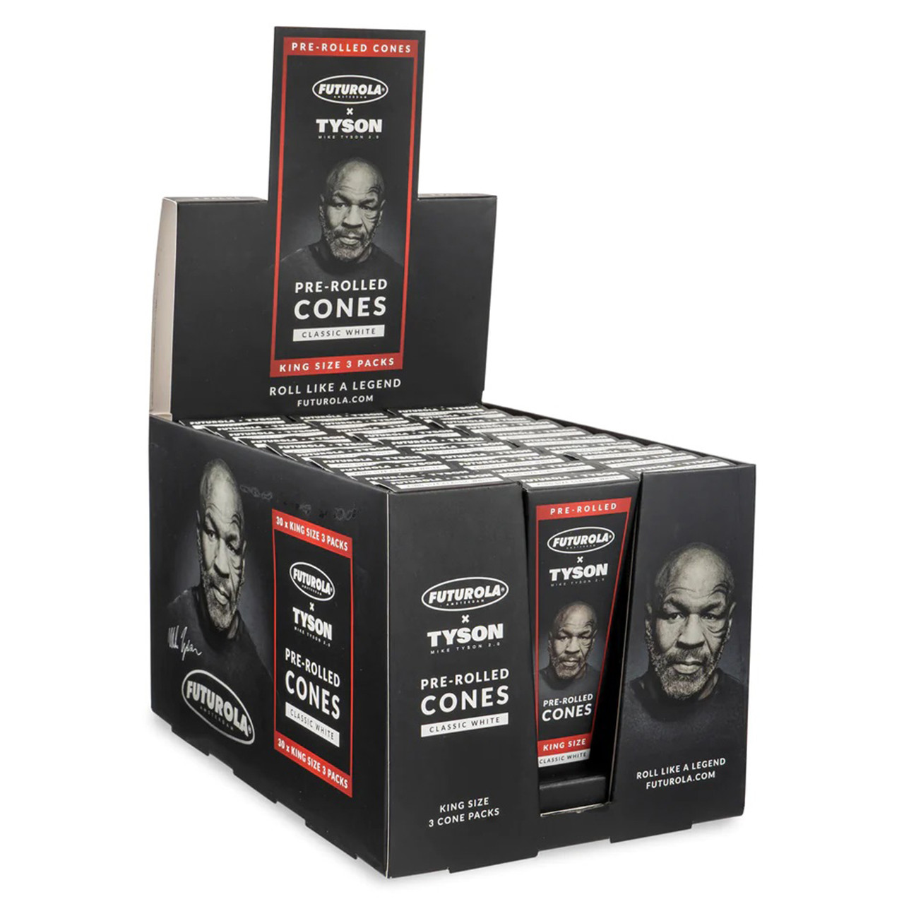 | Tyson Box 2.0 x of (3 King - Cones Pack) | Wholesale Futrola 30 Pre-Rolled Size HS -