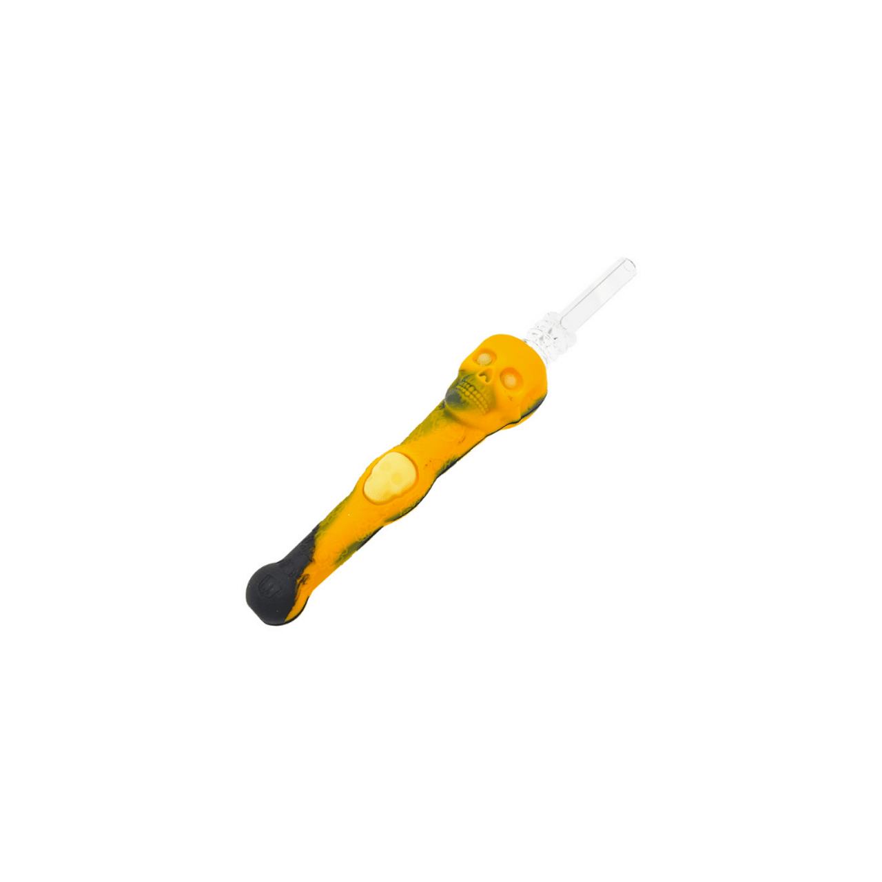 7" Silicone Skull Honey Dipper by Stratus (Bundle of 12 Asstd Colors