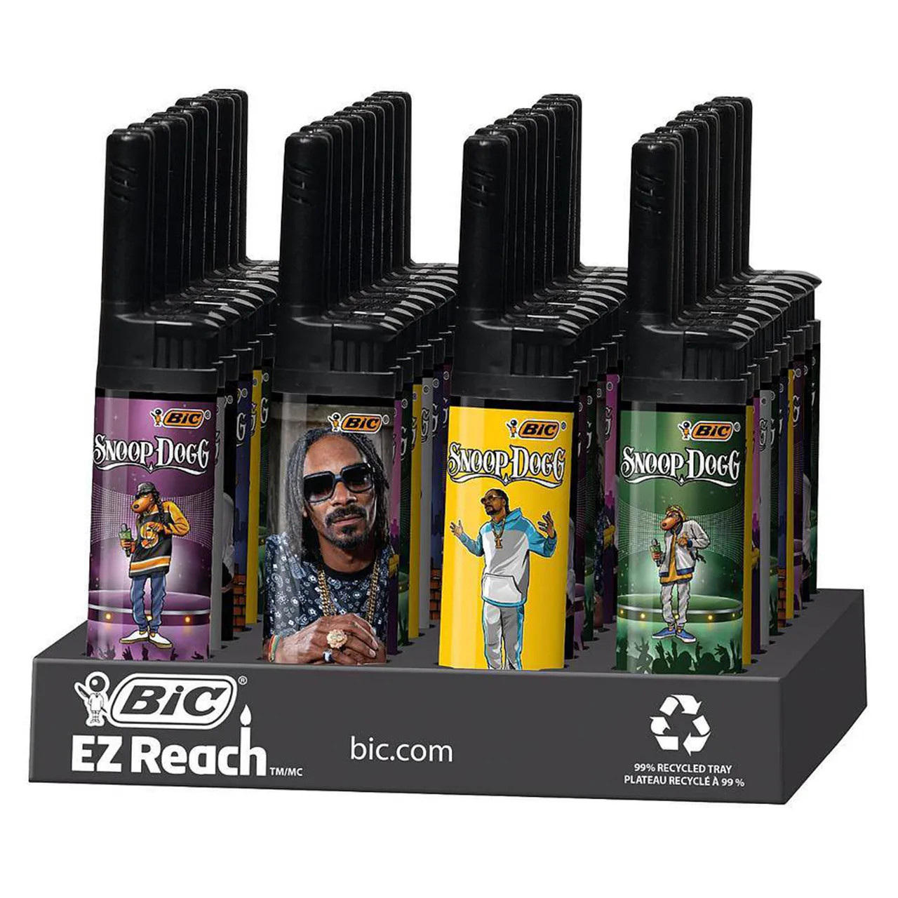 BIC EZ Reach Lighter Snoop Dogg Display of 40 - HS Wholesale
