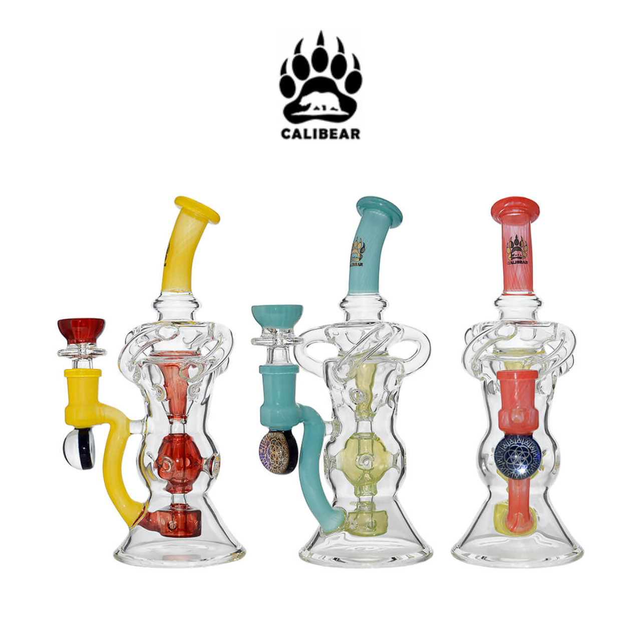 Loop Decarb Rig Orbital Loop Recycler Dab Rig by Calibear | HS Wholesale