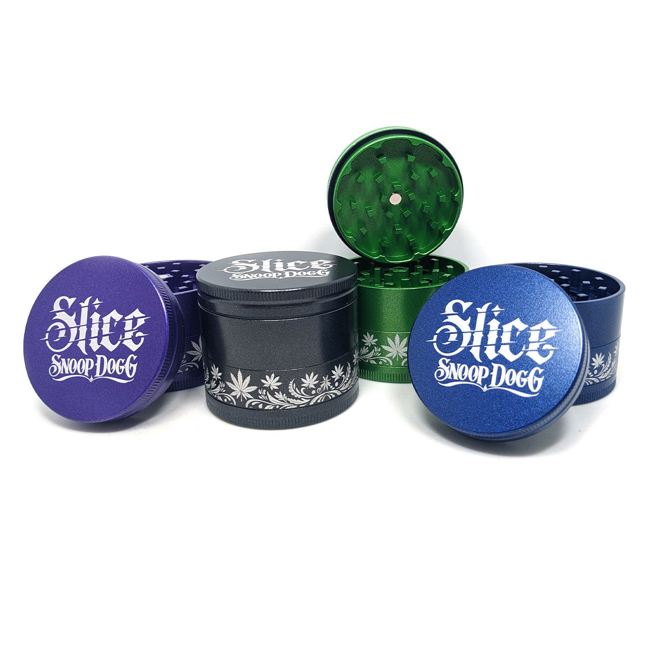 Snoop Dogg Slice Non-Stick Ceramic Coated 4 Part Grinder 63mm