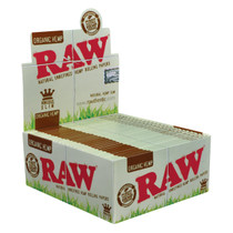 RAW® - Organic Hemp Rolling Papers King Size Slim (32ct) - Display of 50 (MSRP $2.00ea)