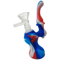 4.75" Silicone Bubbler Water Pipe - with 14M Bowl (MSRP $30.00)