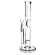 GRAV® - 12" Clear Medium Straight Base Disc Water Pipe - with 14M Bowl (MSRP $150.00)