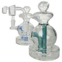 On Point Glass - 4.5" Micro Recycler Water Pipe - with 10M Banger (MSRP $75.00)