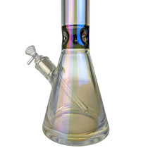 16" Electro Plated Rainbow Glass Beaker Water Pipe - with 14M Bowl (MSRP $125.00)