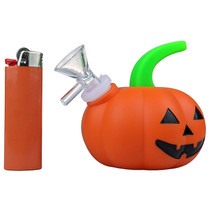 3.5" Silicone Pumpkin Water Pipe With 14M Bowl (MSRP $30.00)