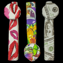 5" Silicone Water Transfer Design SS Bowl Hand Pipe (MSRP $15.00)