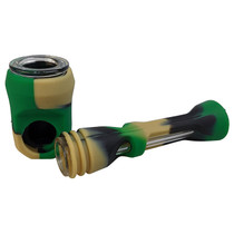 4" Silicone Encased Glass Hand Pipe (MSRP $20.00)