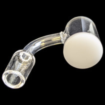 25mm Flat Top White Bottom 90 Degree Quartz Banger (MSRP $40.00)