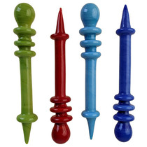 3 Ring Color Glass Dabber - 4 Pack (MSRP $12.00ea)