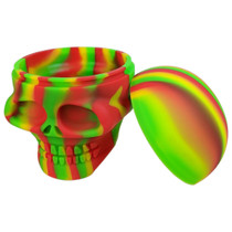 Silicone Assorted Color Skull Storage Jar - Single (MSRP $25.00)