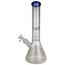 14" Colored Lip Dome Perc Beaker Water Pipe - with 14M Bowl (MSRP $90.00)