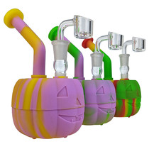 7" Silicone Pumpkin Water Pipe - with 14M Banger (MSRP $35.00)